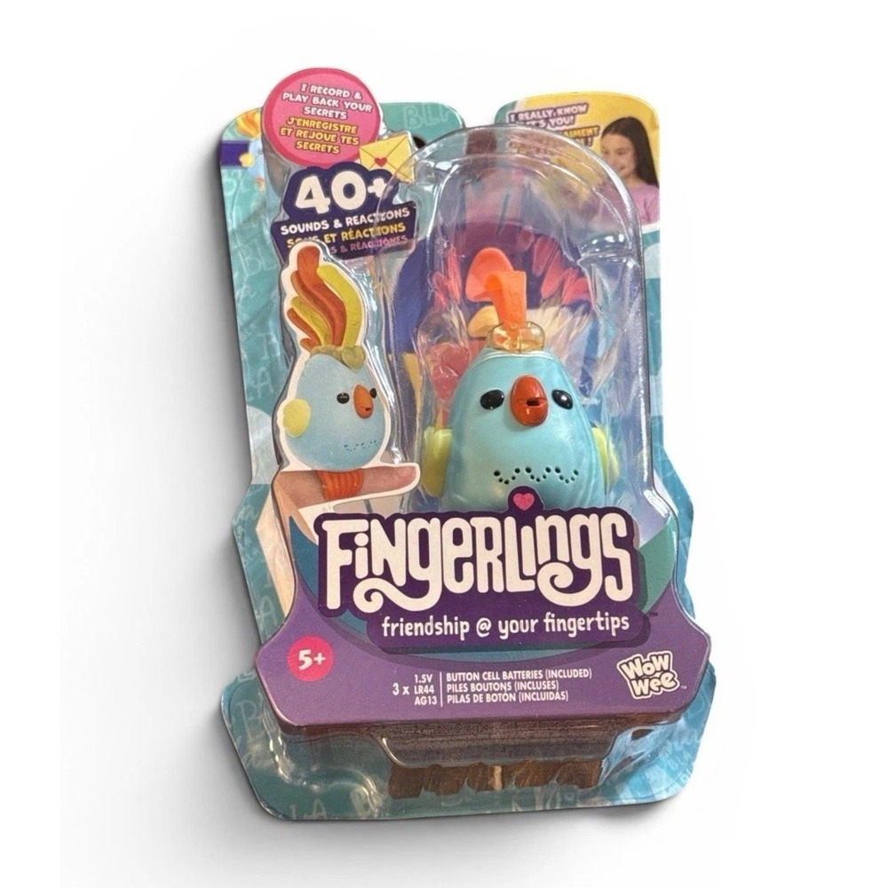 Fingerlings Sweet Tweets Lionel Blue Bird Interactive Toy 40+ Sounds New